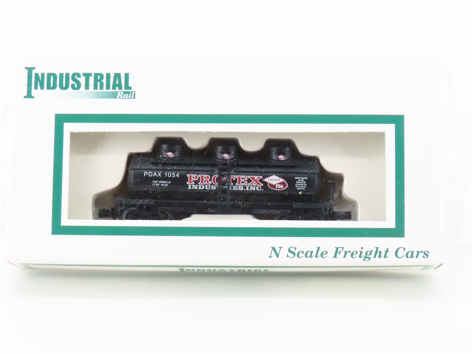 N Scale Industrial Rail #7793 PDAX Protex Industries 3-Dome Tank Car #1054
