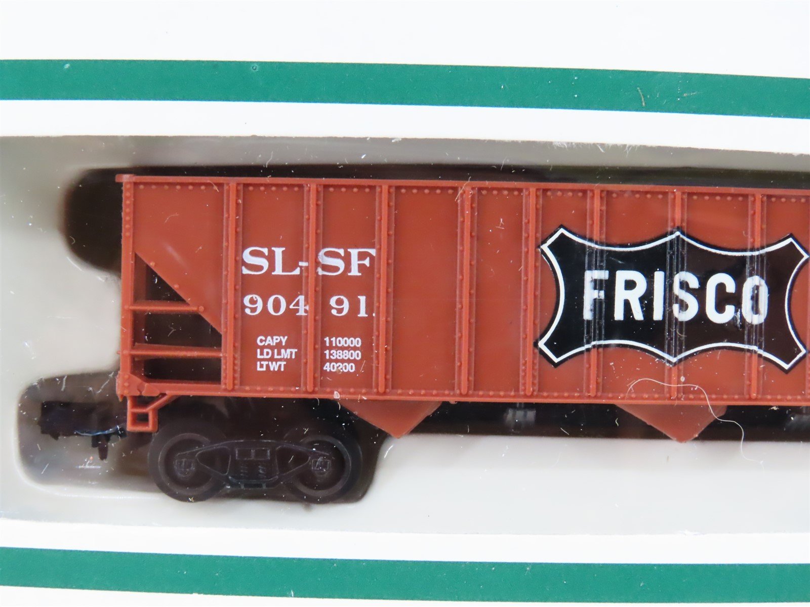 N Scale Industrial Rail 7793 SL-SF Frisco 3-Bay Open Hopper #90491