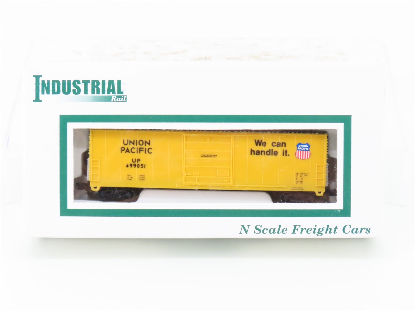 N Scale Industrial Rail 7793 UP Union Pacific Single Door Box Car #499051