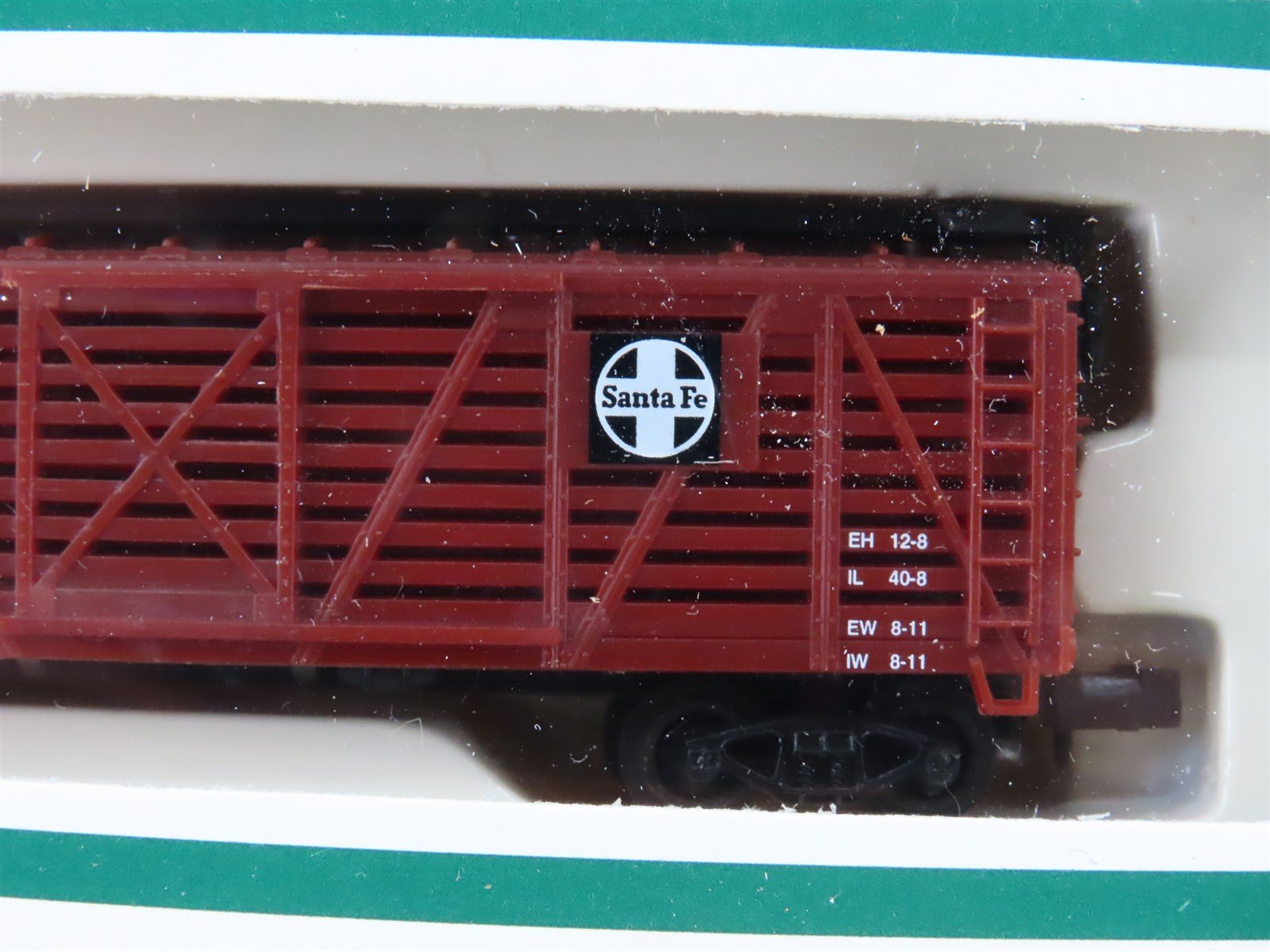 N Scale Industrial Rail 7793 ATSF Santa Fe Railroad Stock Car #50656