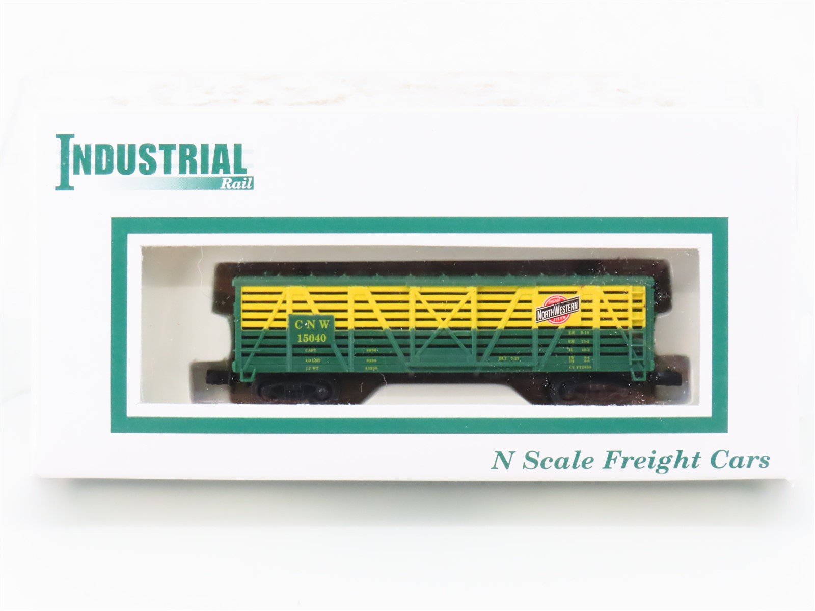 N Scale Industrial Rail 7793 CNW Chicago North Western Stock Car #15040