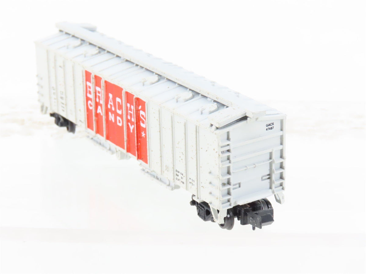 N Delaware Valley Freight Car 231 GACX Brach&#39;s Candy 2-Bay Airslide Hopper 47487