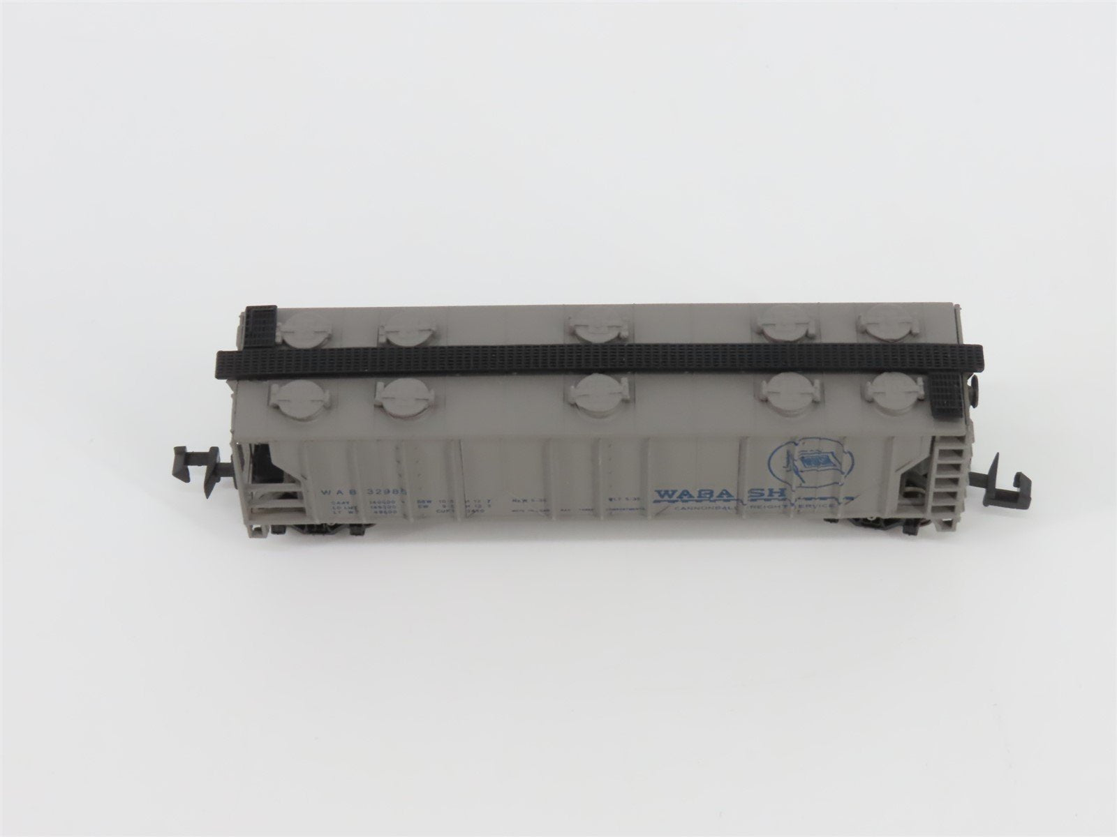 N Scale Bachmann 73660 WAB Wabash Railroad 47' 3-Bay Covered Hopper #32985