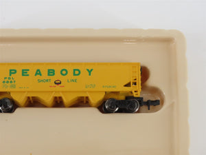 N Scale Bachmann 73660 PSL Peabody Short Line 4-Bay 41' Open Hopper #6687