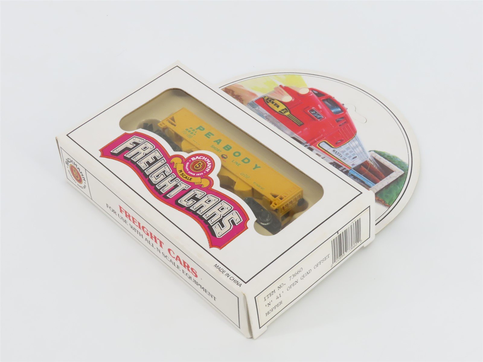 N Scale Bachmann 73660 PSL Peabody Short Line 4-Bay 41' Open Hopper #6687