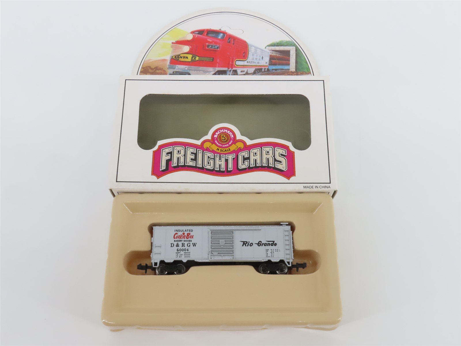 N Scale Bachmann 73660 D&RGW Rio Grande Cookie Box 41' Steel Box Car #60004