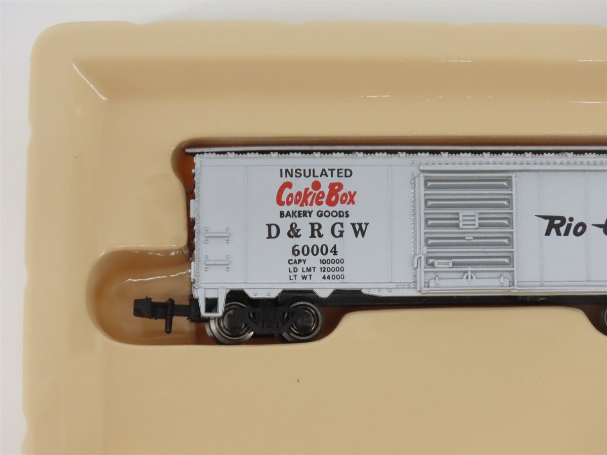 N Scale Bachmann 73660 D&amp;RGW Rio Grande Cookie Box 41&#39; Steel Box Car #60004