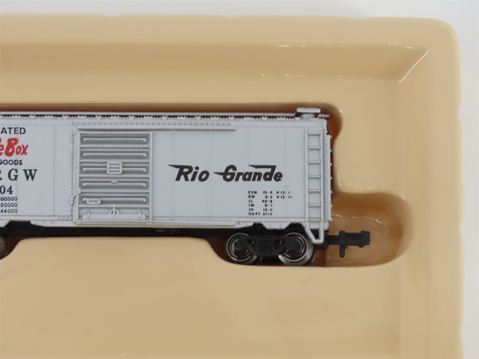 N Scale Bachmann 73660 D&RGW Rio Grande Cookie Box 41' Steel Box Car #60004
