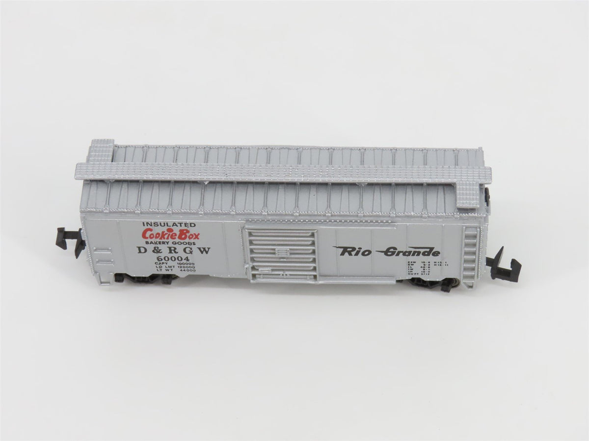 N Scale Bachmann 73660 D&amp;RGW Rio Grande Cookie Box 41&#39; Steel Box Car #60004