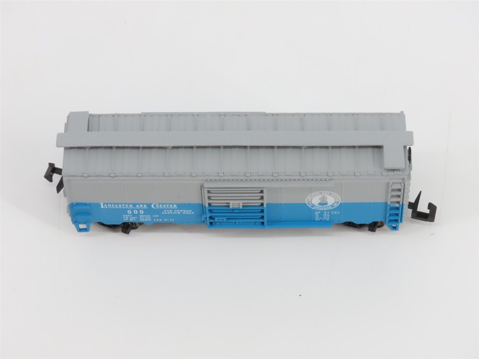 N Scale Bachmann 73660 L&C Lancaster & Chester 41' Steel Box Car #609