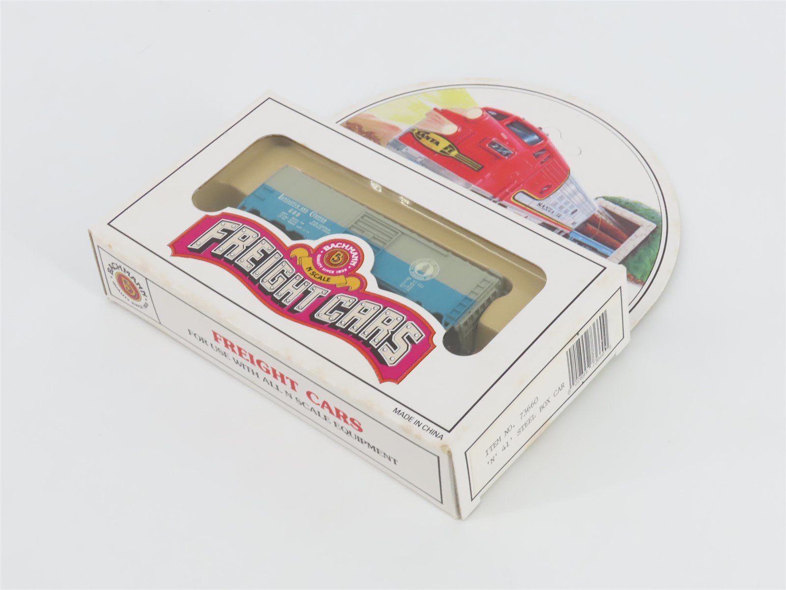 N Scale Bachmann 73660 L&C Lancaster & Chester 41' Steel Box Car #609