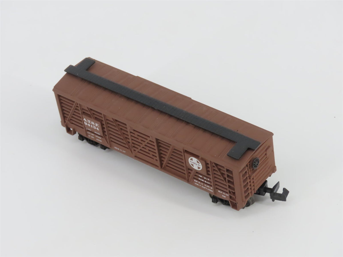 N Scale Bachmann 73660 ATSF Santa Fe Railroad 41&#39; Wood Stock Car #94134
