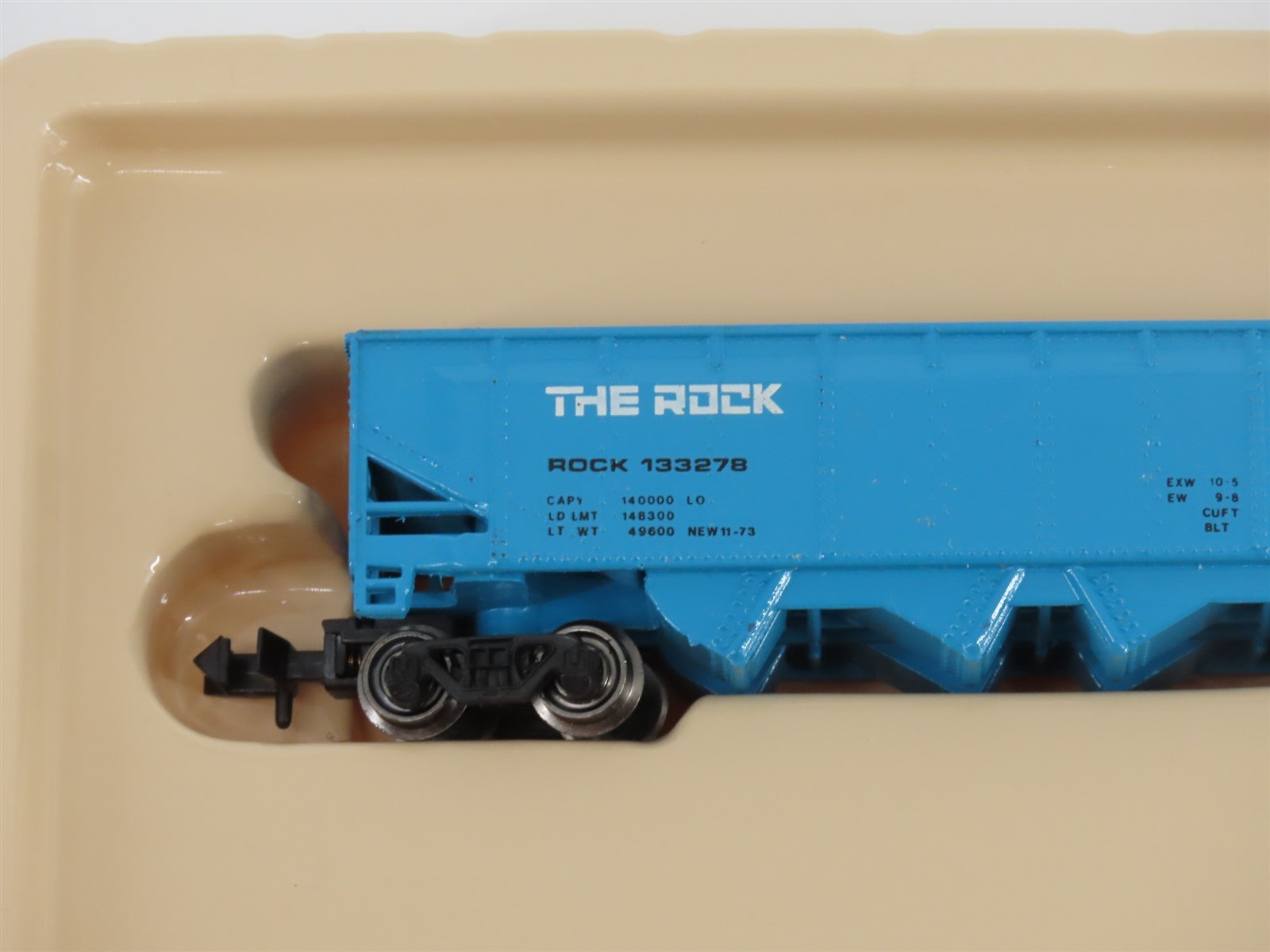 N Scale Bachmann 73660 ROCK 41' Open 4-Bay Hopper #133278