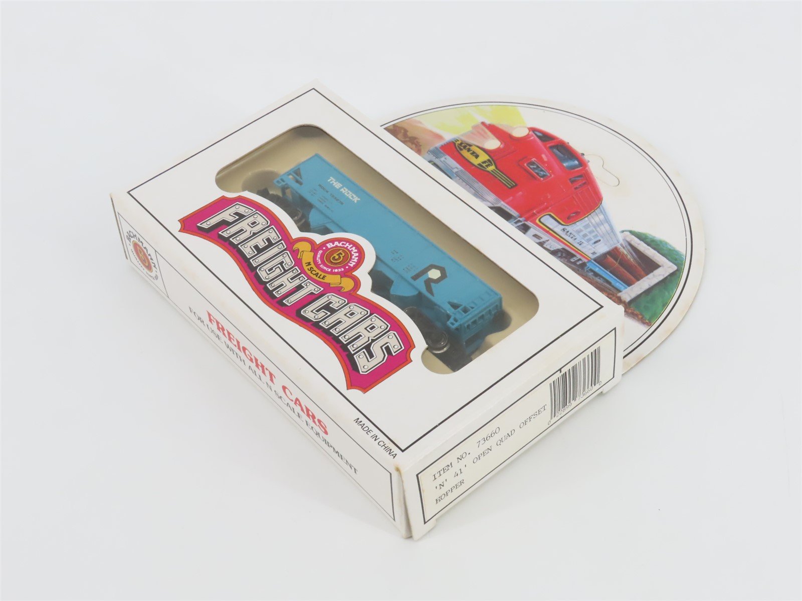 N Scale Bachmann 73660 ROCK 41' Open 4-Bay Hopper #133278