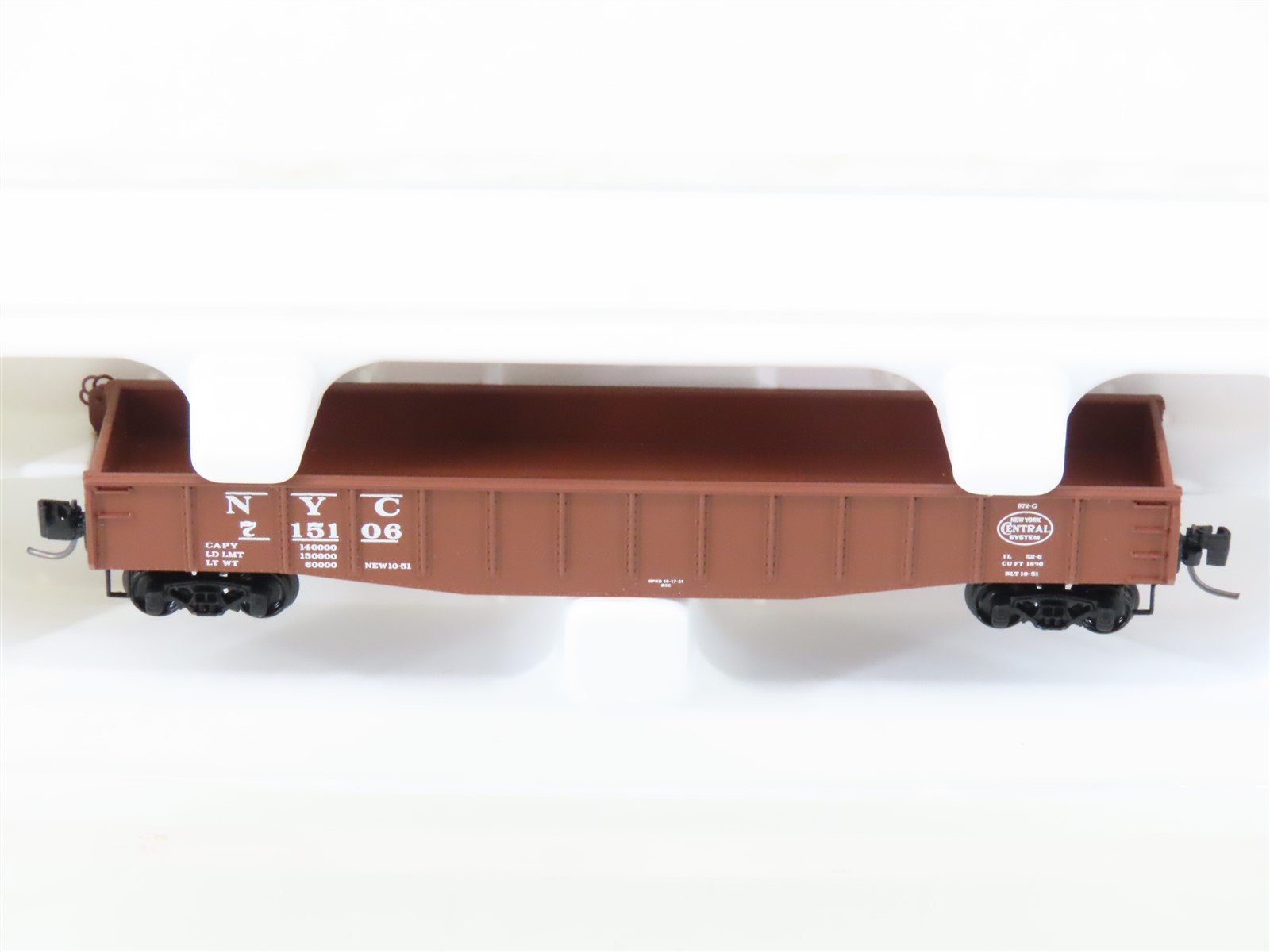 Z Scale Micro-Trains MTL 13102-2 NYC New York Central 50' Gondola #715106