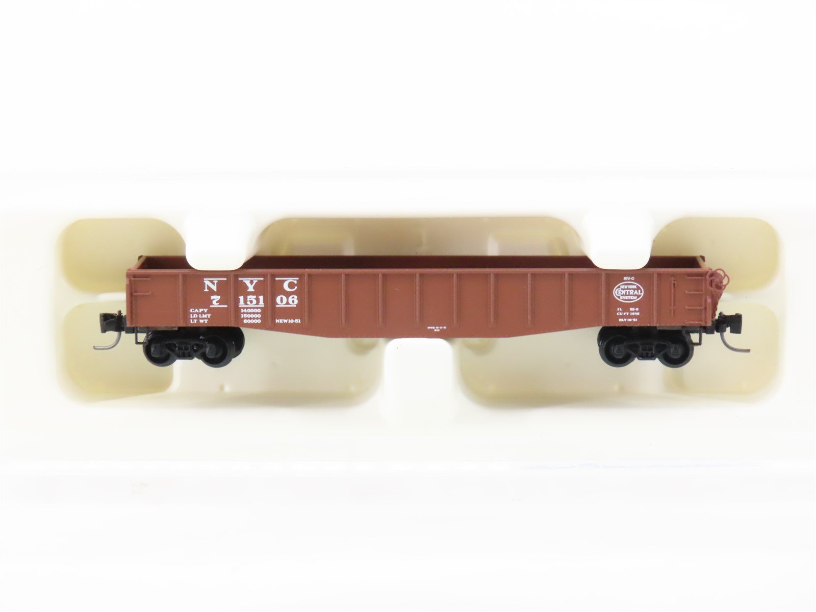Z Scale Micro-Trains MTL 13102-2 NYC New York Central 50' Gondola #715106