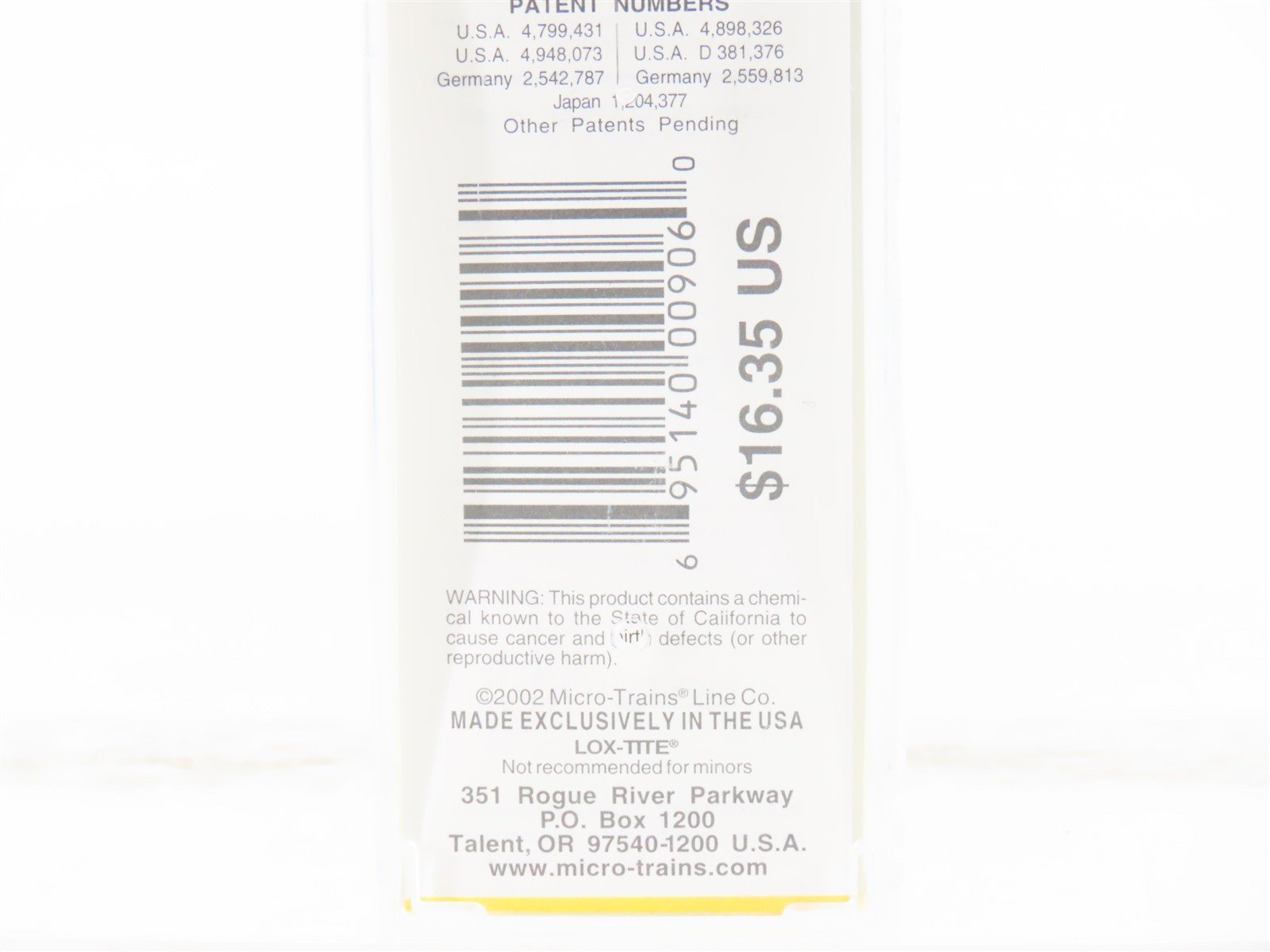 Z Scale Micro-Trains MTL 14707 NYC New York Central Caboose #17825