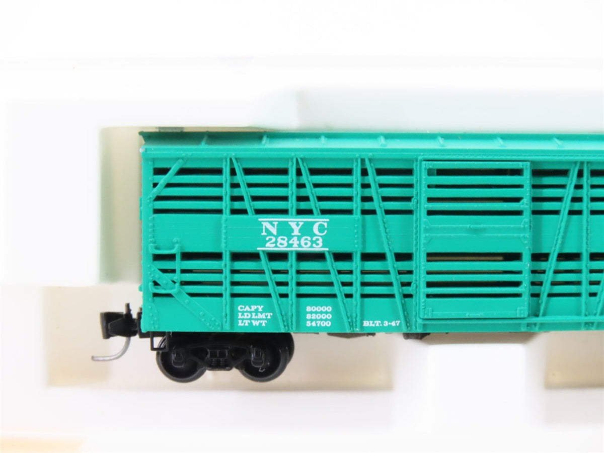 Z Scale Micro-Trains MTL 13806-2 NYC New York Central 40&#39; Stock Car #28463