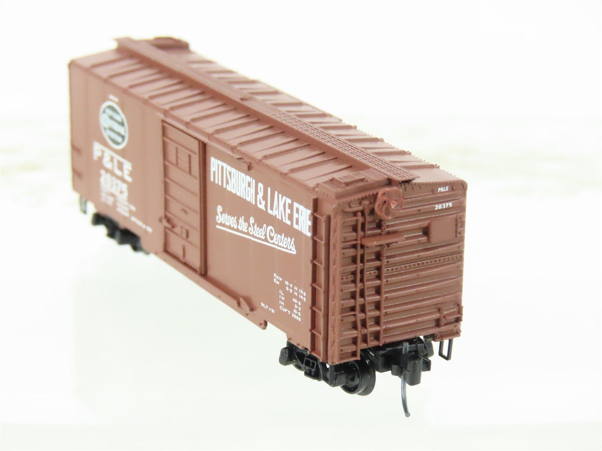 Z Micro-Trains MTL 14105-2 NYC P&amp;LE Pittsburgh &amp; Lake Erie 40&#39; Box Car #20375