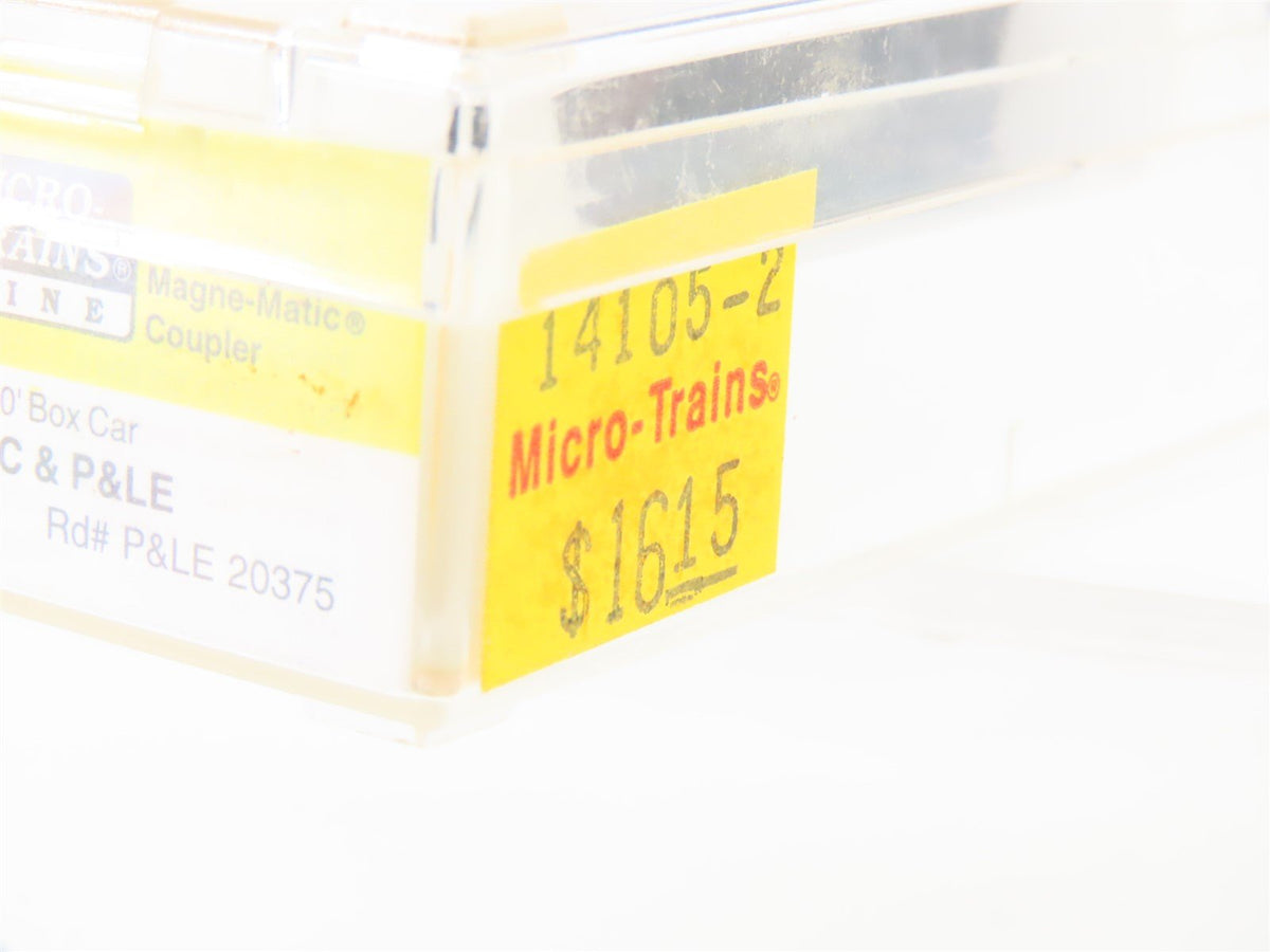 Z Micro-Trains MTL 14105-2 NYC P&amp;LE Pittsburgh &amp; Lake Erie 40&#39; Box Car #20375