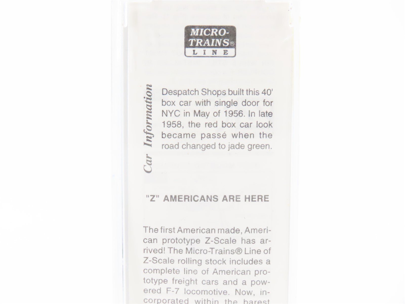 Z Micro-Trains MTL 14117-2 NYC New York Central 