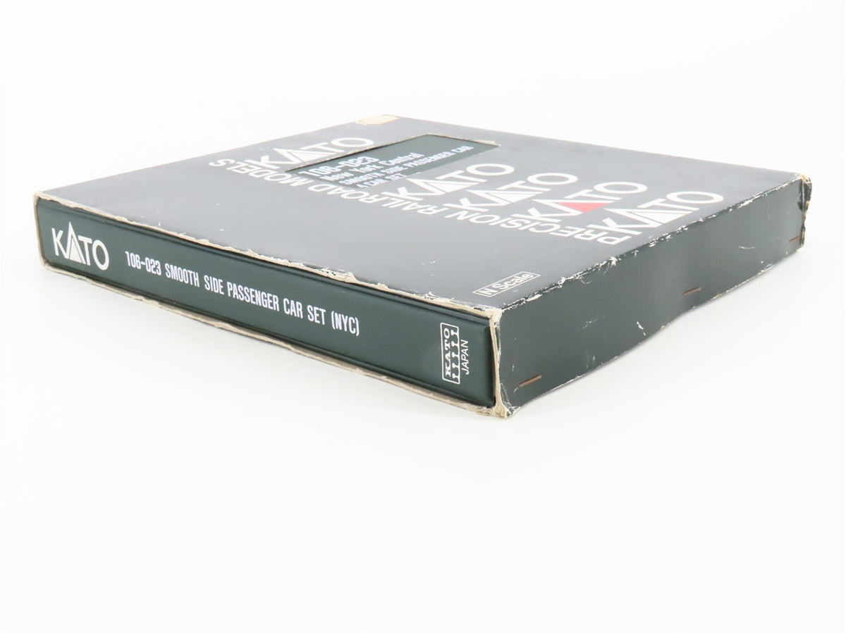 N Scale KATO 106-023 NYC New York Central Smooth Side Passenger 4-Car Set