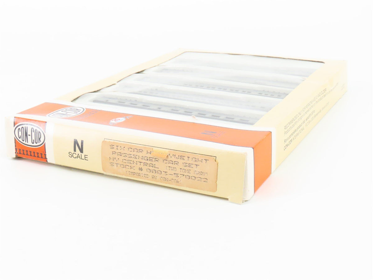 N Scale Con-Cor 0003-570022 NYC New York Central Heavyweight Passenger 6-Car Set