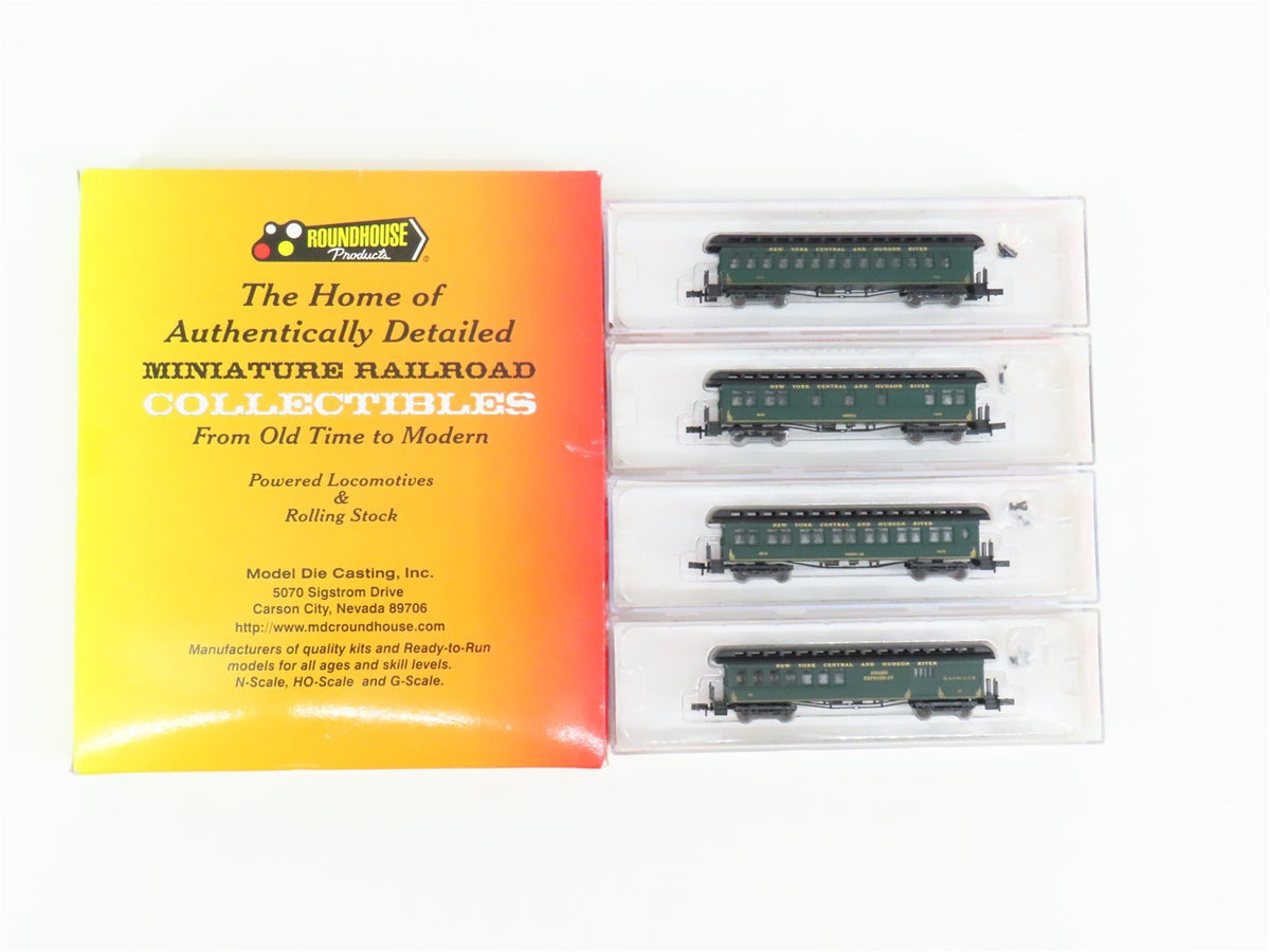 N Scale Roundhouse 89418 NYC&amp;HR New York Central &amp; Hudson River Passenger 4-Pack