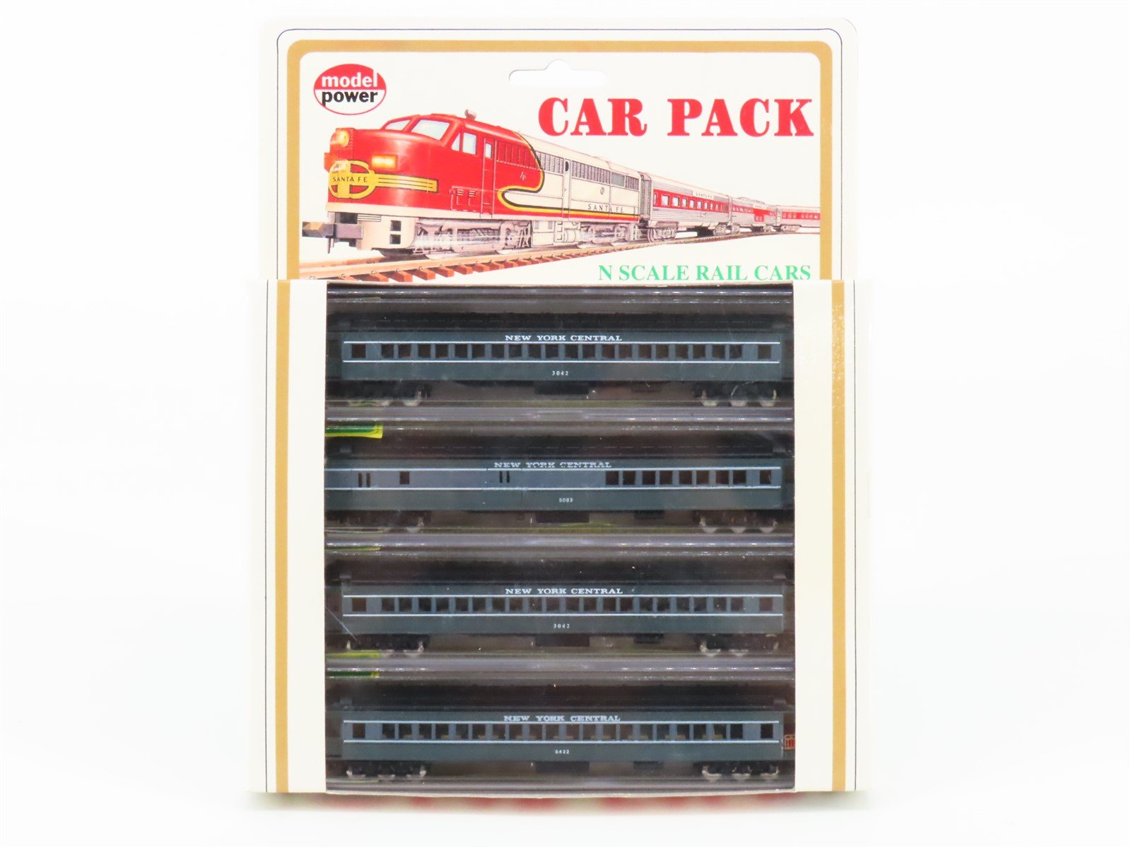 N Scale Model Power 8616-4 NYC New York Central Standard Passenger 4-Pack
