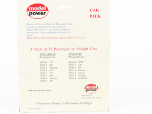N Scale Model Power 8616-4 NYC New York Central Standard Passenger 4-Pack