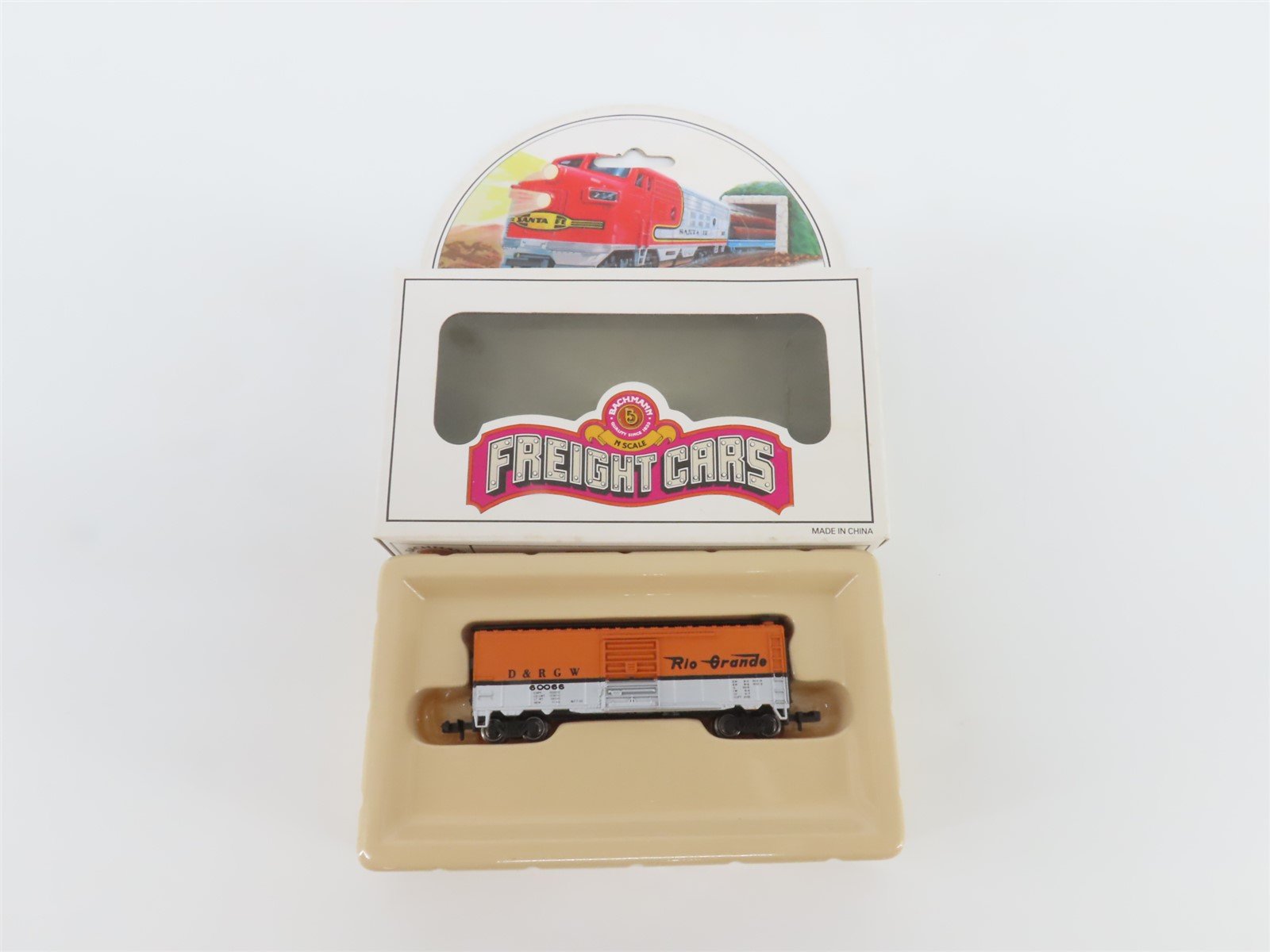 N Scale Bachmann 73660 D&RGW Rio Grande 41' Steel Box Car #60066