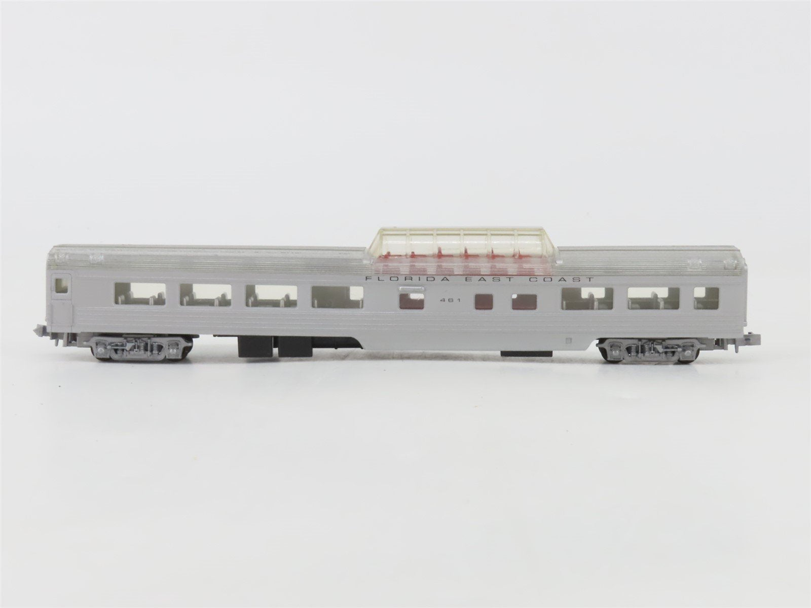 N Scale Con-Cor FEC Florida East Coast Dome Passenger Car #461