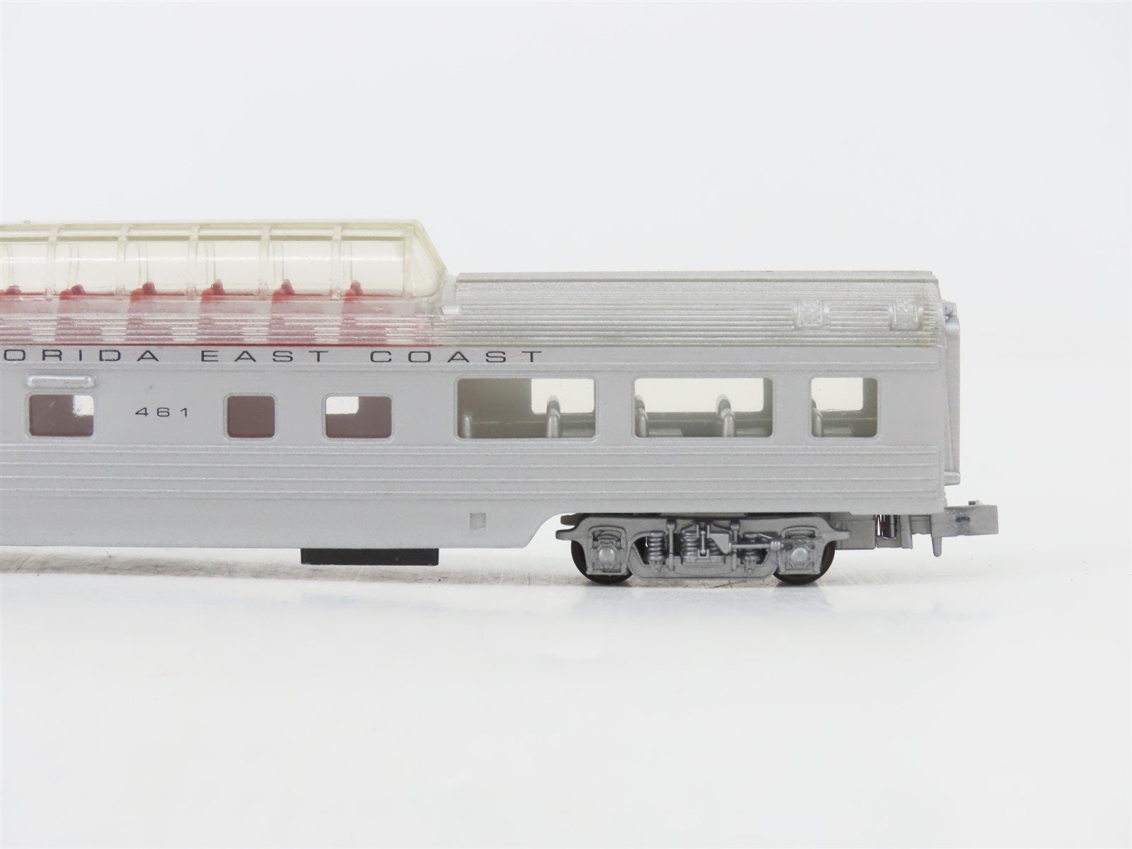 N Scale Con-Cor FEC Florida East Coast Dome Passenger Car #461