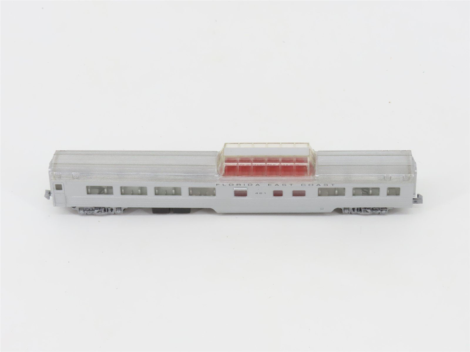 N Scale Con-Cor FEC Florida East Coast Dome Passenger Car #461