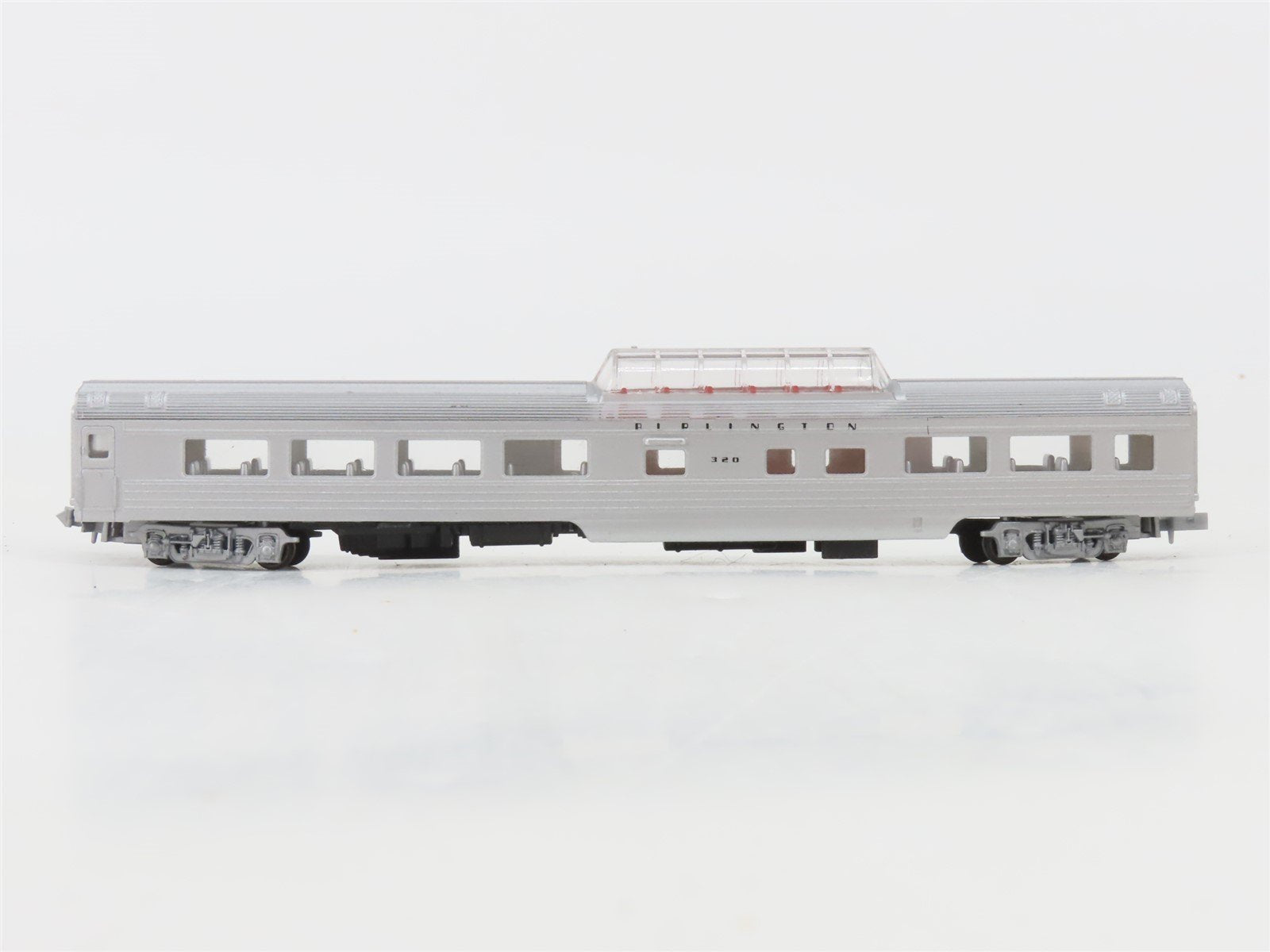 N Scale Con-Cor CB&Q Burlington Dome Passenger Car #320