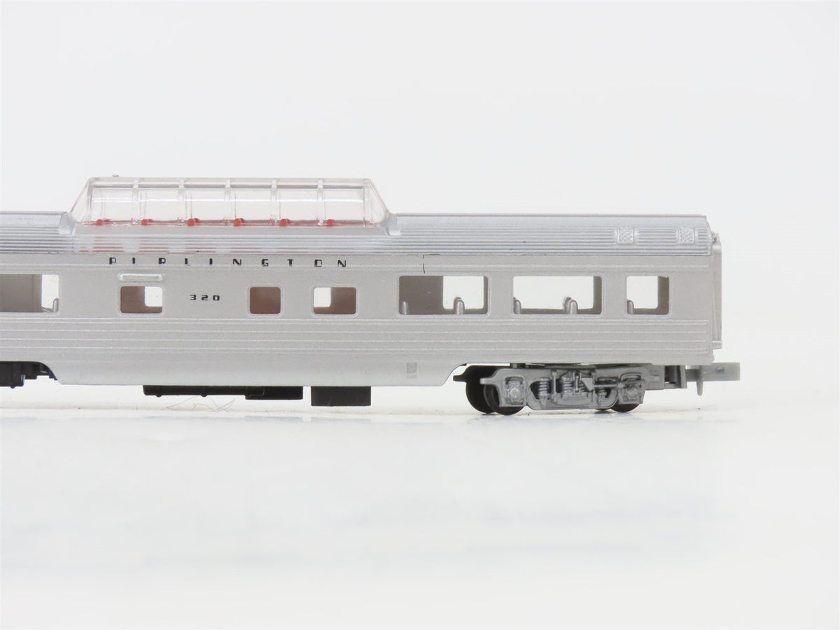 N Scale Con-Cor CB&amp;Q Burlington Dome Passenger Car #320