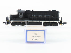 N Scale Life-Like 7091 NYC New York Central EMD GP20 Diesel Locomotive #6103