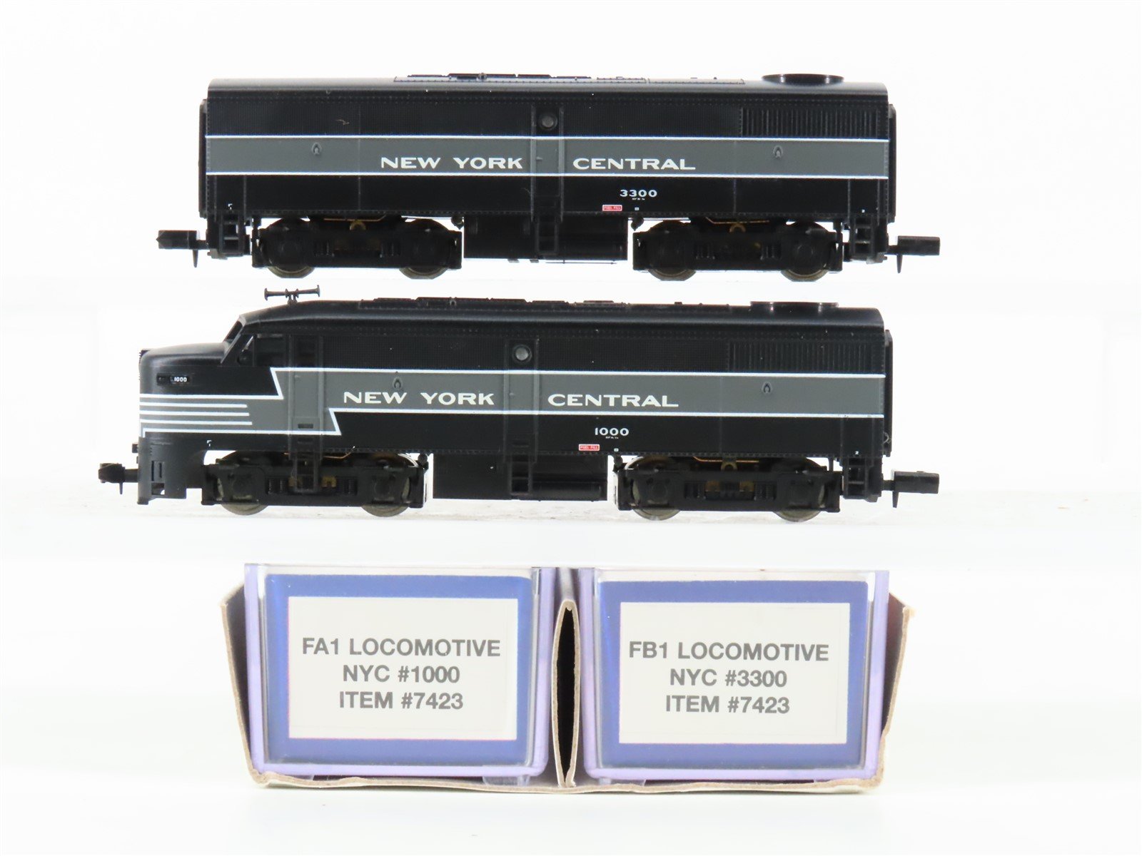 N Scale Life-Like 7423 NYC New York Central ALCO FA1/FB1 Diesel Set #1000/3300