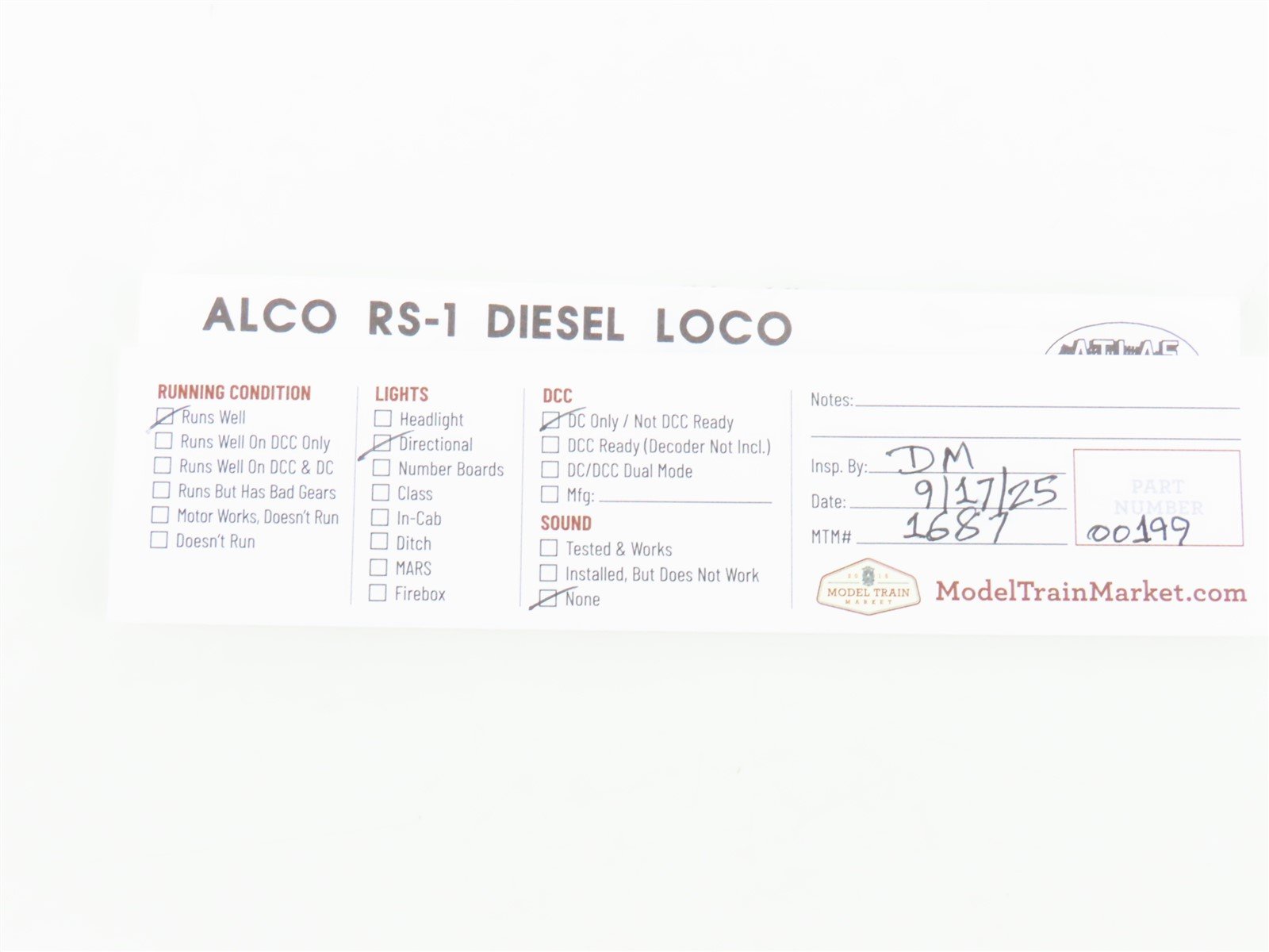 N Scale Atlas Classic 44010 NYC New York Central ALCO RS-1 Diesel #8101