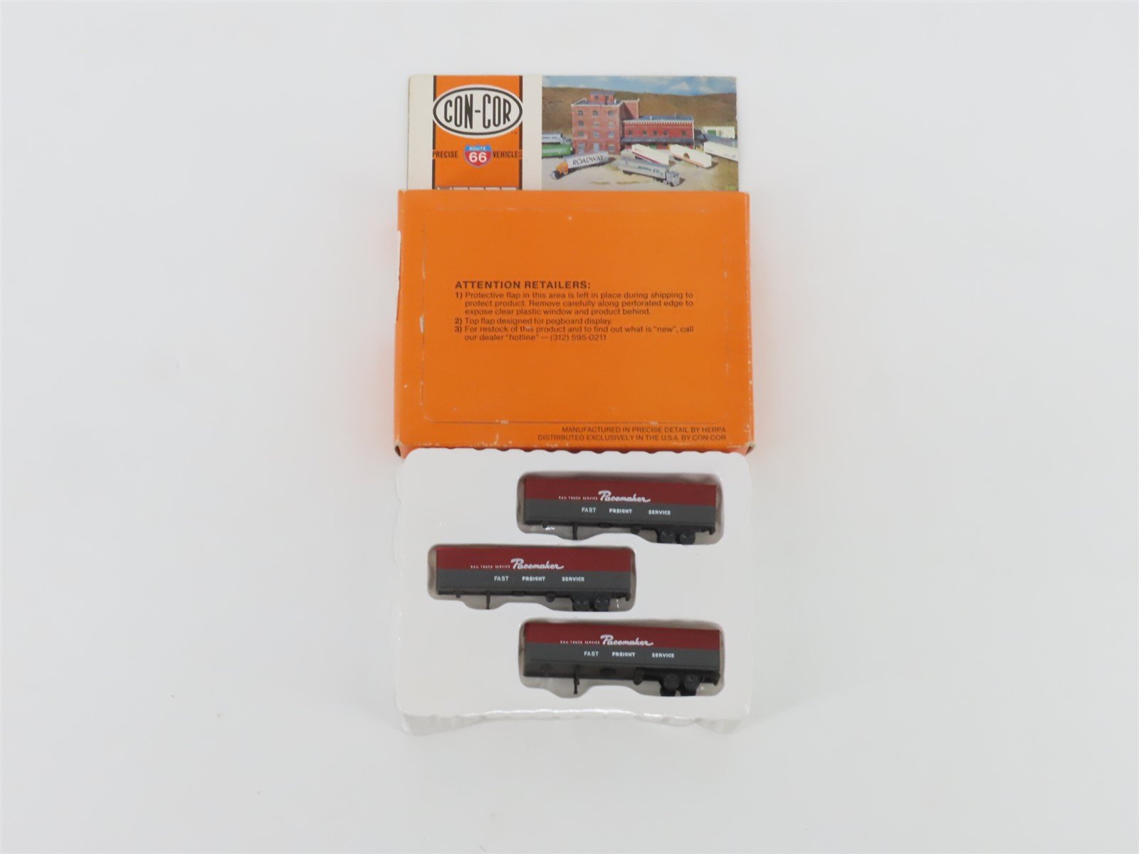 N 1/160 Scale Con-Cor 004-005116 NYC New York Central Pacemaker Trailer 3-Pack