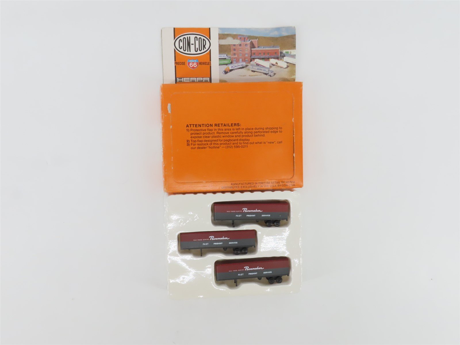 N 1/160 Scale Con-Cor 004-005116 NYC New York Central Pacemaker Trailer 3-Pack