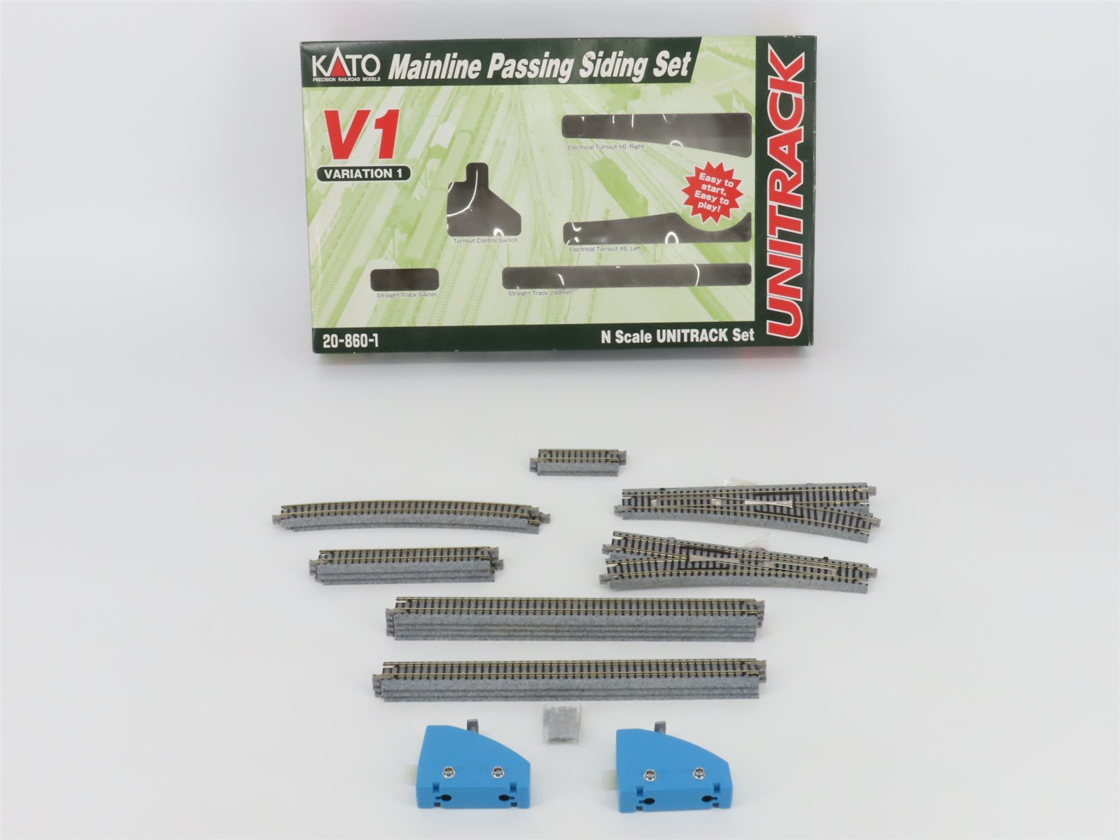 N Scale KATO Unitrack 20-860-1 Mainline Passing Siding Track Set