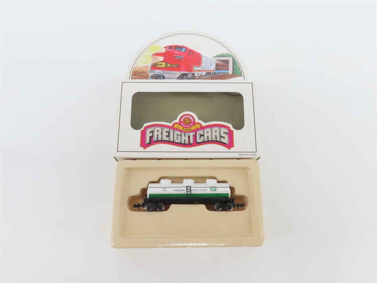 N Scale Bachmann 73660 QSOX Quaker State 42&#39; Triple Dome Tank Car #746