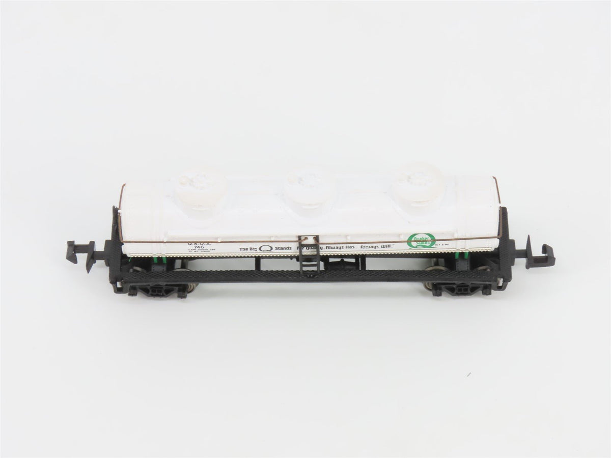 N Scale Bachmann 73660 QSOX Quaker State 42&#39; Triple Dome Tank Car #746