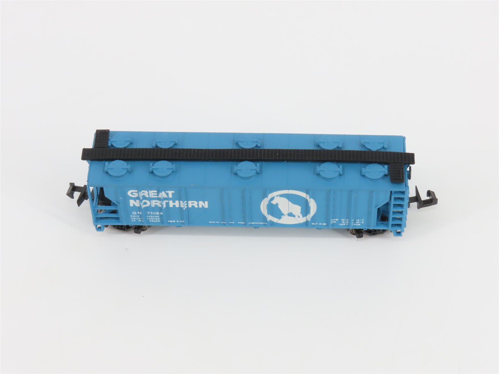 N Bachmann 73660 GN Great Northern Big Sky Blue 3-Bay Covered Hopper #71084