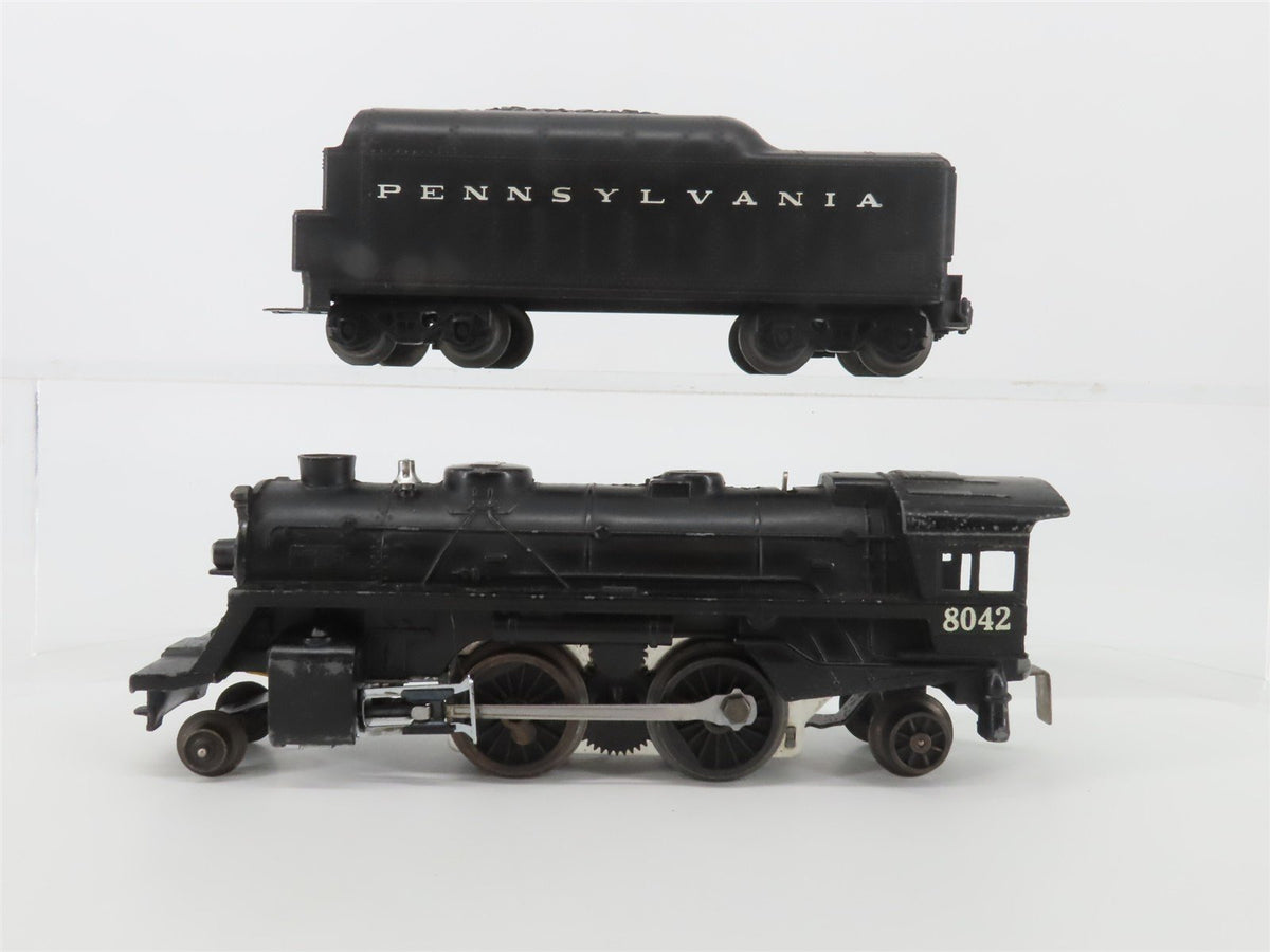 O Gauge 3-Rail Lionel PRR Pennsylvania 2-4-2 Steam Locomotive #8042