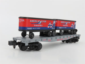 S Scale American Flyer 6-49818 CIL Monon Piggyback Flat Car #24550 w/ Unloader