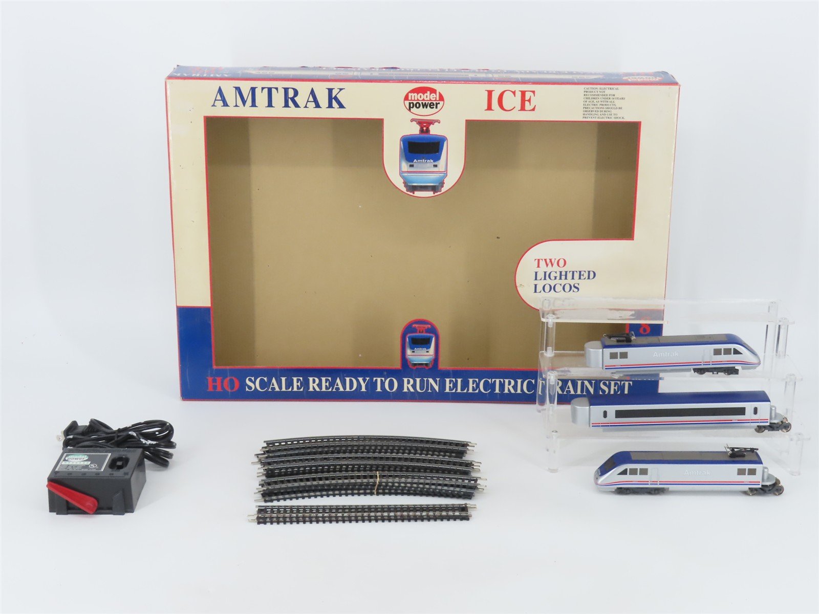 HO Scale Model Power/PIKO 2500 AMTK Amtrak Phase 3 EMU 3-Unit Electric Train Set