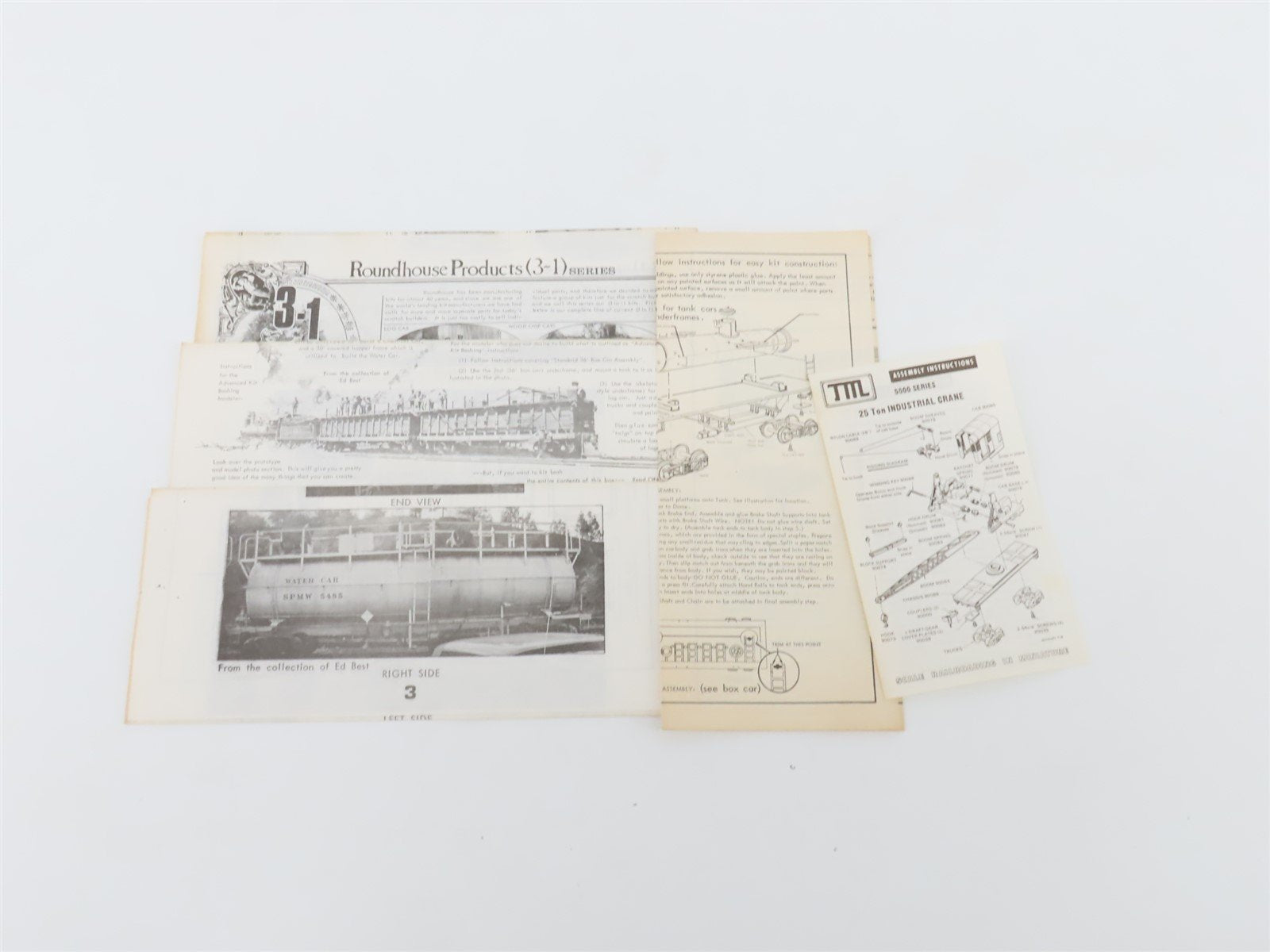 LOT of 8 HO Scale Roundhouse 1507 & 1509 (3 in 1) Old Timer 