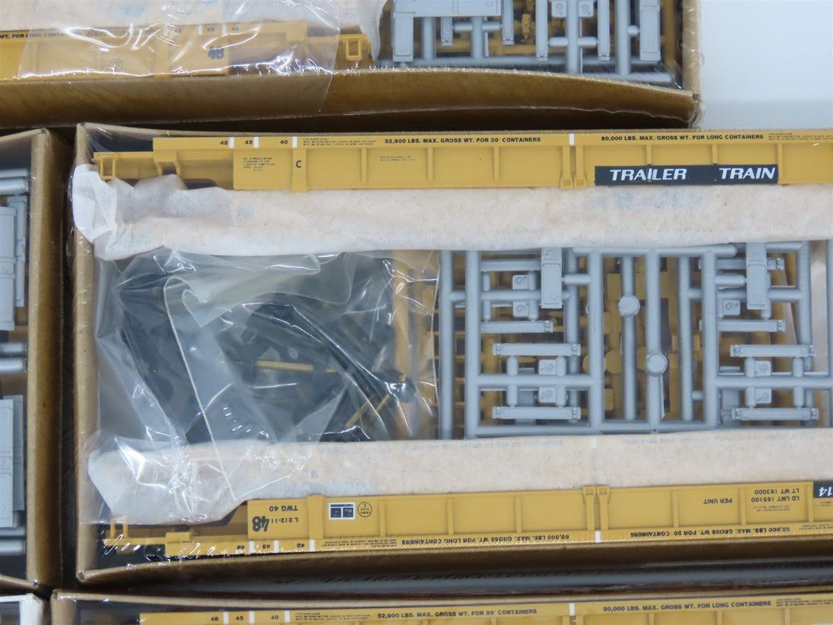 LOT OF 5 HO Scale KITS Walthers TTX DTTX Double Stack Car Sets